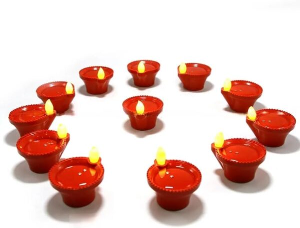 perpetual Water Sensor Diya for Home Decoration - 6 Pcs Electric Flameless & Smokeless LED Diya Lights, Candle for Home Decor, Diwali Festivals Decoration,Christmas,New Year, Festive - Image 6