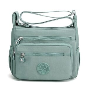 INOVERA (LABEL) Crossbody Bags for Women, Girls - Stylish Shoulder Sling Bag with Adjustable Strap - Travel Casual Messenger Purse (Aqua Blue)