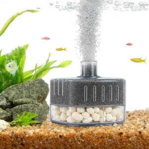 VAYINATO® Aquarium Sponge Filter with 2M Airline Tube | Air-Powered Oxygen Bubble Filter for Small Fish, Betta, Shrimp Tanks | Biological Filtration | Quiet & Gentle | Air Pump Not Included (BL-A02)