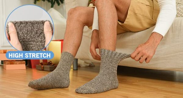 Aeoss Men and Women's Regular Premium Wool Socks Multicolour PACK OF 2 - Image 2