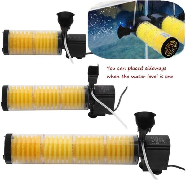 VAYINATO® BL-8500F Aquarium Filter, Upto 5ft - Fish Tank Submersible Power Filter 35w - 3 in 1 Filteration, Oxygenation and Water Flow 4 Layer by Petzlifeworld - Image 5