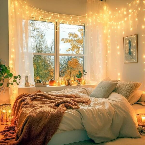 Desidiya® 30 Meter Rice Lights Warm White | LED Decorative String Fairy Lights for Bedroom, Balcony, Living Room, Party, Wedding & Festival Decoration - Image 3