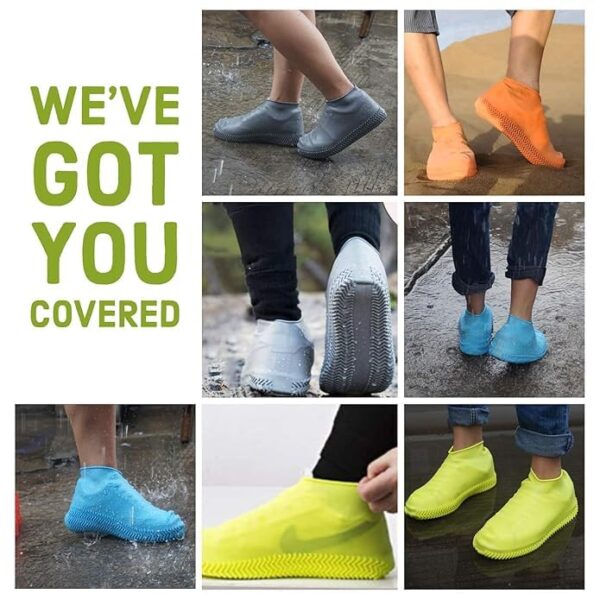 Waterproof Shoe Covers Reusable Silicone Cover Shoes Rain Boots for Men, Women, Kids |Overshoes Protectors for Kitchen, Indoor,Outdoor.Silicone Shoes Cover (Rain Shoe Cover) - Image 3