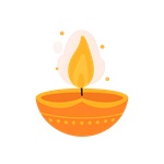 Diya & lightening