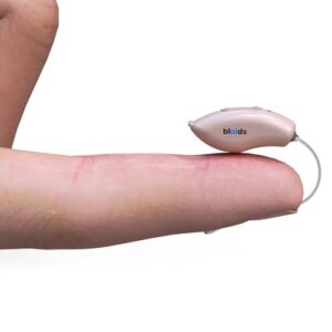 Blaids Phantom RIC Hearing Aids for Seniors with 4 Audiograms & Noise Cancellation, Dual Mic & 32 DSP Channels | Smallest Professional-Grade RIC Hearing Aid for Adults | USA-Made Multi-Core Processor