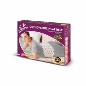 Flamingo Orthopaedic Electric Heating Pad - XL SIZE | Pain Relief Heating Belt with Temperature Controller for Lower Back, Knee, Shoulder, Cramps, and Neck | Back Pain Relief | 34cm X 25cm |
