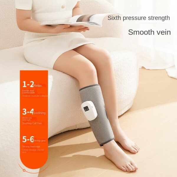 JINPRI Air Compression Leg Massager with Heat – Cordless Calf Massager for Circulation & Pain Relief, Foot & Calf Therapy Machine, Relaxing Men & Women, Relaxing Shiatsu & Kneading Calf Massage - Image 6