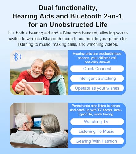 meloE Qualix-B Bluetooth Hearing Aids With Phone Connectivity, Rechargeable Wireless Hearing aids, Long Battery Life, Bluetooth 5.2 Connectivity, Neckband Hearing Aids For Deaf People, Deafness Hearing Amplifier For Hearing Loss - Image 5