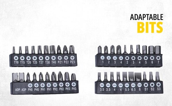 STANLEY STMT81243 110-Piece High Quality Multi-Toolkit containing Pliers, Spanners, Drivers, Sockets, Bits, Wrenches & Ratchets for Home, DIY & Professional Use, 1 Year Warranty, Yellow & Black - Image 11