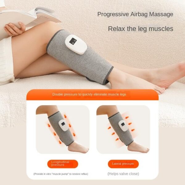 JINPRI Air Compression Leg Massager with Heat – Cordless Calf Massager for Circulation & Pain Relief, Foot & Calf Therapy Machine, Relaxing Men & Women, Relaxing Shiatsu & Kneading Calf Massage - Image 5