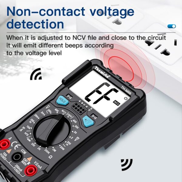 Themisto TH-M98 Digital Multimeter (Black 2000 Counts) - Image 5