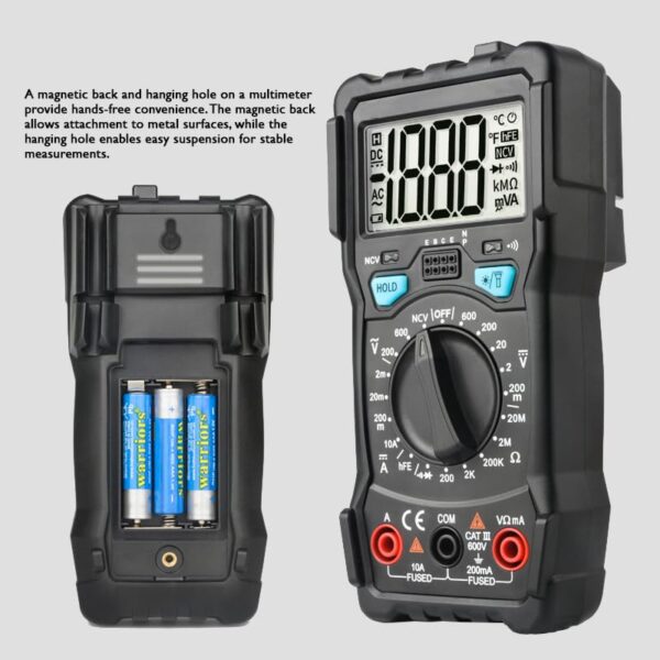 Themisto TH-M98 Digital Multimeter (Black 2000 Counts) - Image 4