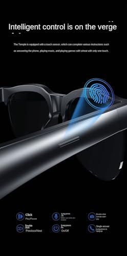 Aeoss Smart Audio Sunglasses with Smart Touch Control - Open Ear Wireless Bluetooth 5.4 with Hands-Free Calling & Polarized UV400 Lenses for Men & Women - Image 3