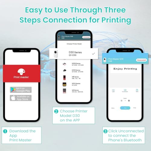 ZEITEL® Label Maker Machine with 1 Roll Tape, Portable Bluetooth Label Printer, Mini Labels Maker with Multiple Template, Compatible with iOS & Android for Kitchen Jars, Office, Home Organizing-Green - Image 5