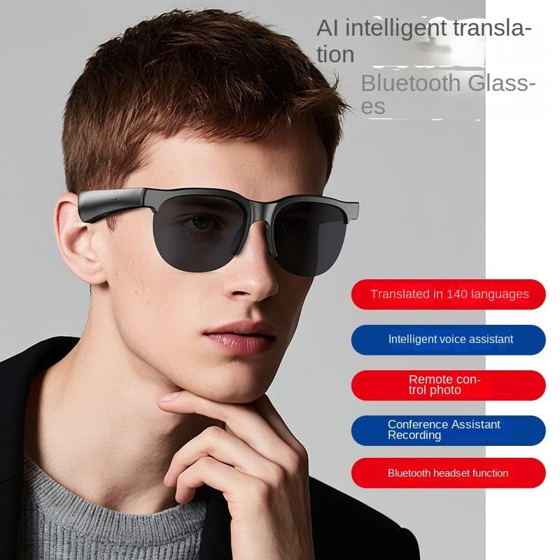 Aeoss Smart Audio Sunglasses with Smart Touch Control - Open Ear Wireless Bluetooth 5.4 with Hands-Free Calling & Polarized UV400 Lenses for Men & Women - Image 6