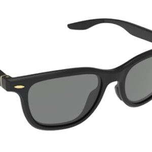 Aeoss Wicue Audio Wireless Smart Glasses | Hands-Free Calling & Music | Polarized Lens UV Protection | Magnetic Charging & Multi-Level Dimming | Stylish Black Frame for Men & Women