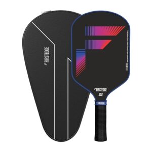 FirstEdge VeloFlex USAPA Approved T700 RAW Carbon Fibre Spin & Textured Thermoformed Pickle Ball Racket | Carbon Friction Surface | Elongated Handle Paddle |Pickleball Paddle Premium PU Cover Included