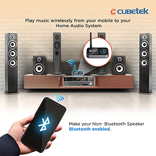 Cubetek 3 in 1 LCD Display V5.0 Bluetooth Transmitter Receiver, Bypass Audio Adapter with Aux, Optical, Dual Link Support for TV, Home Stereo, PC, Headphones, Speakers, Model CB-BT27 : Amazon.in: Electronics - Image 5